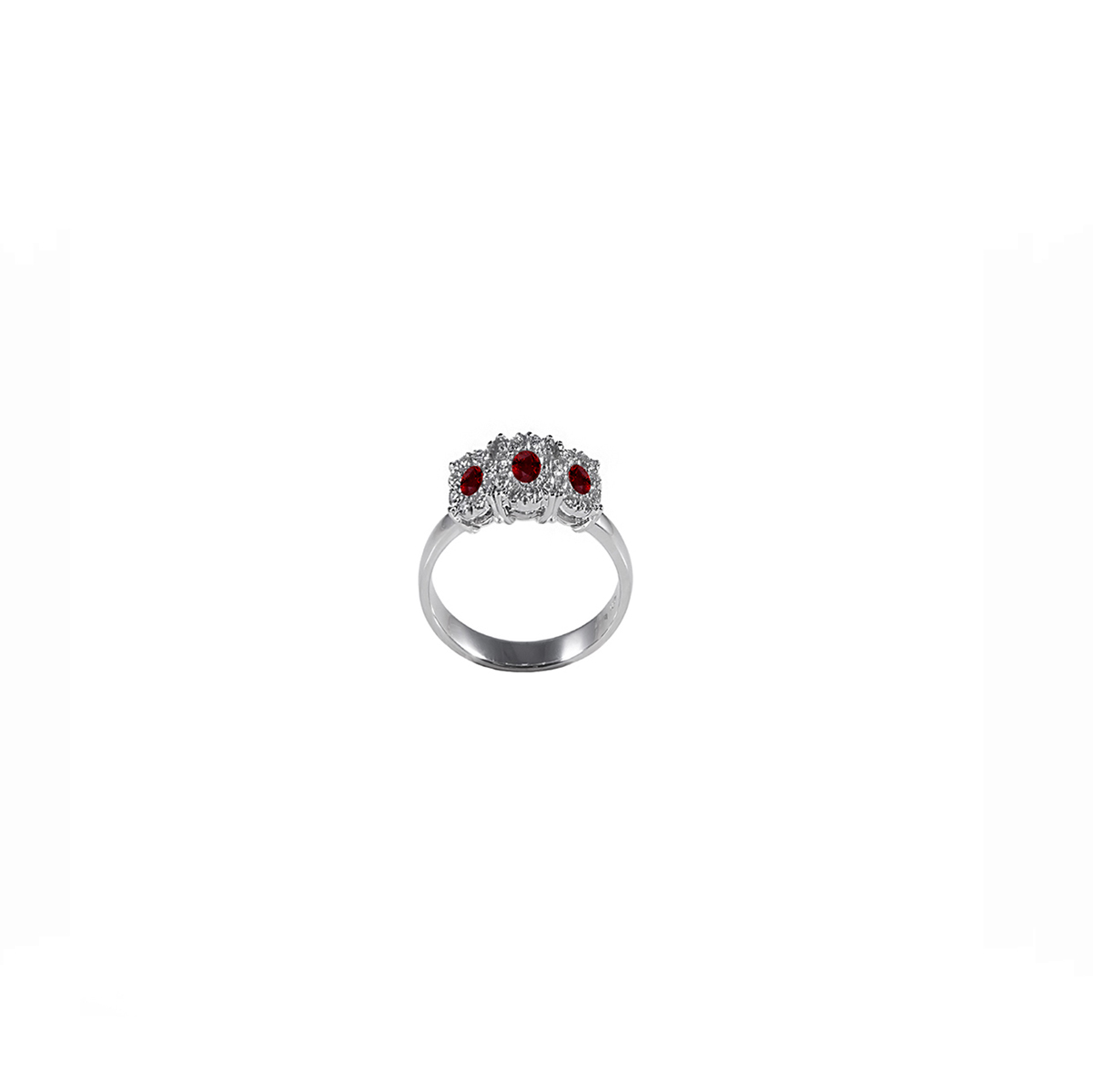 anello trilogy rubini e diamanti trf454r-565